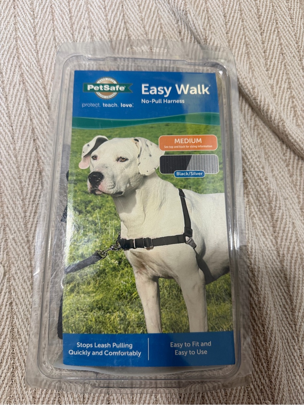 PetSafe Easy Walk No-Pull Dog Harness - Black/Silver